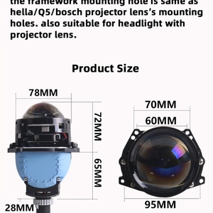 SANVI New Factory Price High Quality 3 Inch S9pro 62w 6000k Super Bright Auto Bi Led Projector Lens Headlights Car Bulbs - Product Image 6