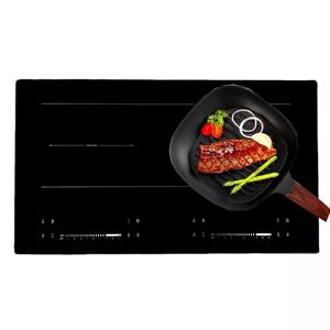 Cocina de Inducción Eléctrica Automática Multifuncional de 4000W con 2 Quemadores y Control Deslizante - Product Image 1