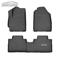 Tapis de sol de voiture 3D personnalisés SONSANG en TPE, doublures de sol imperméables, tapis de voiture antidérapants, 5 places pour Jetour X70 PLUS 2021-2025