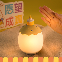 Eiförmige Niedliche Silikon-Tischlampe LED-Nachtlicht für Kinderzimmer Geschenk Schlaf-Nachtlampe für Kinder
