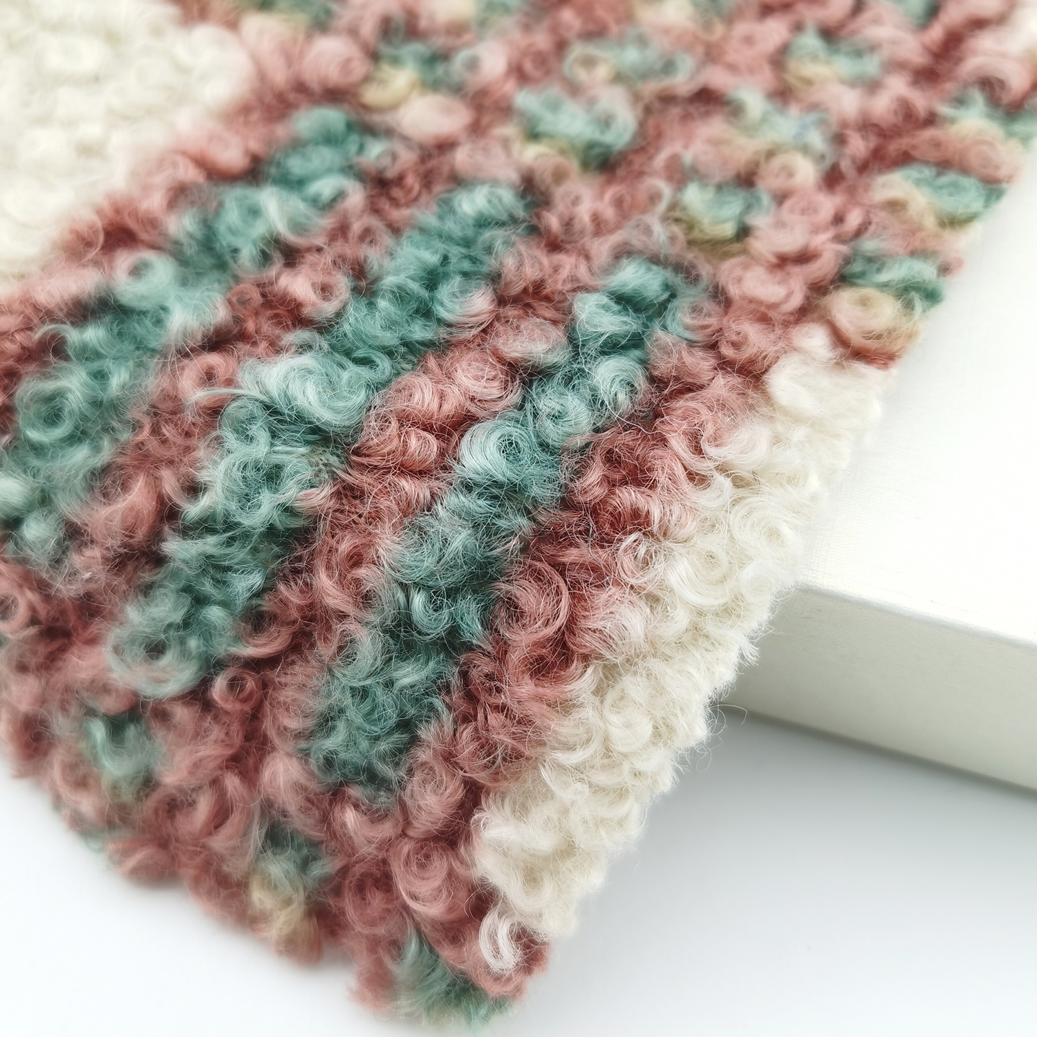 fancy style custom check print design 100% polyester single side faux fur teddy fleece knitting fabric for dress