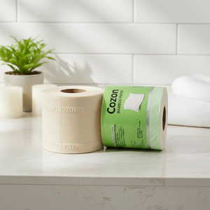 Papel Higiénico Ecológico de Bambú Natural, Sin Blanquear, 24 Rollos Estándar, 2 Capas - Product Image 2