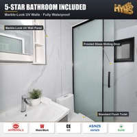 Casa Modular Prefabricada de 2 Dormitorios, Ecológica y de Rápido Montaje, Casa de Huéspedes para Jardín, Casa Contenedor Expandible, Edificio de Oficinas