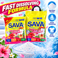 Lessive en poudre haute mousse en petits sachets de 25g et 30g, marque privée OEM, pour lavage à la main, destinée aux marchés d'Afrique et du Moyen-Orient