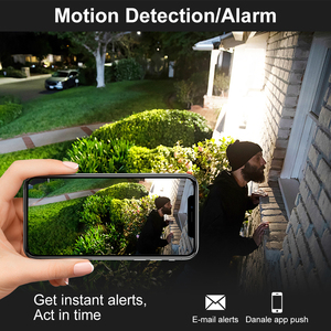 JideTech Mini Wi-Fi 4MP 2560*1440 CCTV Security <strong>Camera</strong> IP66 Voice Warning CMOS Motion Detection NVR Outdoor Use - Product Image 5