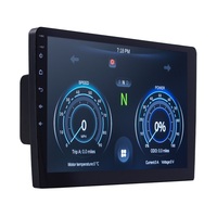 Écran d'information numérique MP5 10,1 pouces pour voiture, compatible avec les chariots de golf, CarPlay sans fil, Android Auto, étanche IP68, GPS intégré