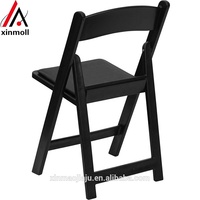Chaise de jardin Wimbledon portable pour l'extérieur, chaises pliantes blanches en résine pour événements, fête d'enfants, mariage, vente en gros