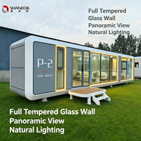 Cabine de jardin moderne de luxe en panneaux sandwich, bureau intelligent préfabriqué, studio de jardin entièrement équipé, kit de maison d'hôtes pour jardin avec certification CE