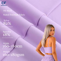 Vente en gros usine – Tissu jersey tricoté 82 % nylon 18 % élasthanne, absorbant l'humidité, séchage rapide, extensible dans les 4 sens, pour vêtements de yoga, maillots de bain et robes