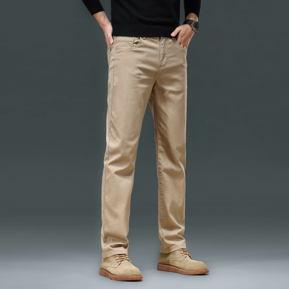 Direct Factory Manufacturer's New Arrival Men's Xl Size Casual Chino Pants With High Quality Zipper Fly Closure Wholesale Price