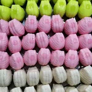 Nouveau Jouet à Pétrir en Forme de Boule de Pudding Caramel Faite à la Main, Produit de Décompression, Bloc de Construction Sonore et Croquant - Product Image 6