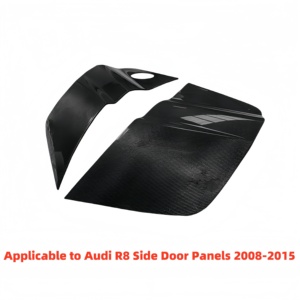 WANGHENG Spoiler de porte en fibre de carbone modifié pour Audi R8 V8 2008-2015, décoration extérieure de carrosserie, neuf, garantie 1 an - Product Image 3