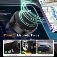 Support de téléphone automatique à ventouse électrique pour voiture et bureau, rotatif à 360°, en alliage d'aluminium magnétique, design portable