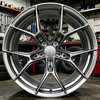 Jantes forgées concaves légères à 5 branches, argentées, type I-Beam, 17 18 19 20 21 22 pouces, 5x120 5x114.3 5x112 5x130 pour BMW AUDI
