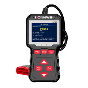 Ready to Ship OBD2 car scanner KONNWEI KW320 engine fault analyzer code reader with data stream I/M readiness