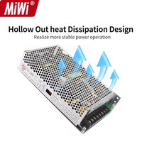 MiWi 120W Fuente de alimentación conmutada de salida cuádruple Multi voltaje 5V 12V 24V -12V SMPS Q-120