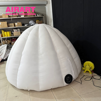 Tente gonflable mignonne d'igloo blanc gonflable pour des secteurs d'activité d'enfant pour l'usage d'intérieur et extérieur