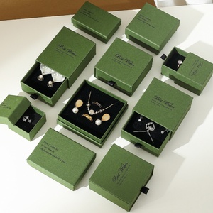 โลโก้ที่กำหนดเองเลื่อนเครื่องประดับกล่องฟอยล์สเปคสไตล์ใหม่ลิ้นชักกระดาษแข็งแหวนต่างหูสร้อยคอเครื่องประดับบรรจุ<span class=keywords><strong>ตัว</strong></span>อย่างฟรี - Product Image 2