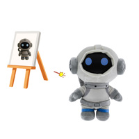Hochwertiger Weicher Stoff und Volle Füllung Machen Dieses Roboter-Plüschtier Angenehm zu Berühren und Geeignet als Geschenk