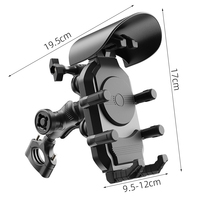 Nuevo Producto: Soporte para Teléfono Móvil con Visera Solar y 8 Garras, para Motocicleta y Bicicleta, Venta al Por Mayor
