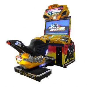 Machine de jeu vidéo d'intérieur à double écran de 50 pouces pour adultes, simulateur de moto dynamique FF, compétition de vitesse à monnayeur connectée - Product Image 5