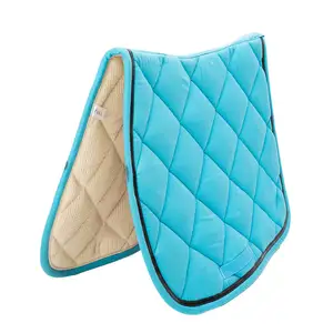 High End Equestrian Supplies Saddle Blanket Manufacturer Customized Logo PU leather Western Horse Saddle Pads