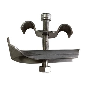 Clip <span class=keywords><strong>a</strong></span> sella tipo M con Base di supporto, acciaio zincato o acciaio inox 304 316, utilizzata per il fissaggio di griglie - Product Image 2
