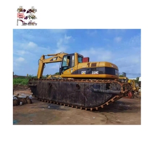 Excavadora Anfibia Usada Caterpillar 320C con Tren de Rodaje de Pontones Flotantes, Buggy para Pantanos de 20 Toneladas para Dragado - Product Image 4