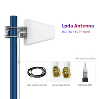 Antenne LPDA Log-périodique Mimo omnidirectionnelle sans fil LTE externe longue portée pour routeur extérieur 5 GHz GSM 3G 4G 5G Wi-Fi