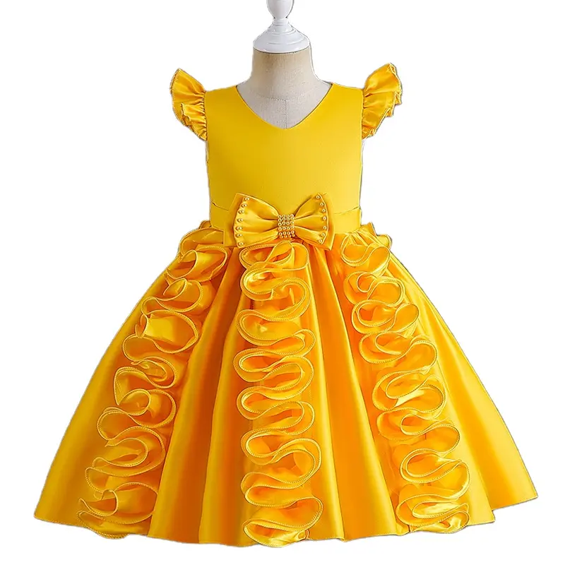 Koreanische Art Kinder kleider für Hochzeiten 3 Jahre Kostüme für Baby Mädchen Geburtstag Blumen mädchen Kleid Muster Party