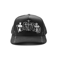 Nueva Gorra de 5 Paneles con Pedrería, Parche Metálico de Cruz, Logotipo Bordado, Forro de Seda, Visera Curva de Gamuza, Gorras de Béisbol Personalizadas de Lujo