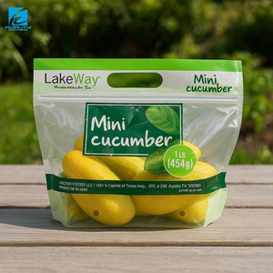 ถุงบรรจุภัณฑ์ผลไม้และผักแบบกำหนดเอง ถุงลามิเนตแบบยืดหยุ่นพร้อม<span class=keywords><strong>รู</strong></span>ระบายอากาศ - Product Image 3