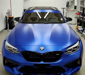 Vinilo para Automóviles Azul Cromo Mate, Vinilo para Envolver Automóviles en Azul Oscuro - Product Image 6