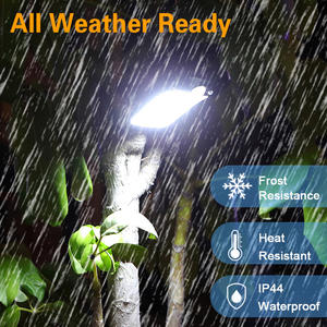 太阳能运动传感器安全壁灯太阳能花园栅栏灯USB充电户外夹灯防水3模式60发光二极管 - Product Image 2