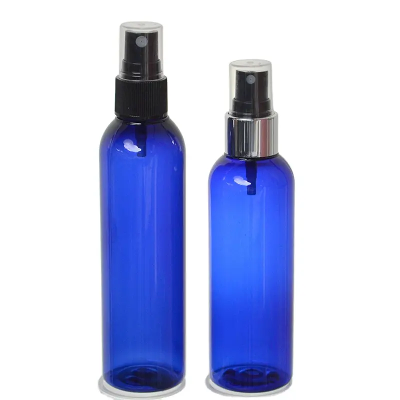 120Ml 4Oz 100Ml 3.5 Oz Plastic Petcobalt Blauw Cosmo Ronde Flessen Mist Spray Flessen