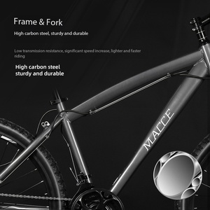 <span class=keywords><strong>VTT</strong></span> Hardtail de Course Ergonomique avec Fourche à Suspension Réglable, Freins à Disque Doubles et Roues à Rayons en Acier pour Adultes – Idéal pour la Ville et le Tout-Terrain - Product Image 4