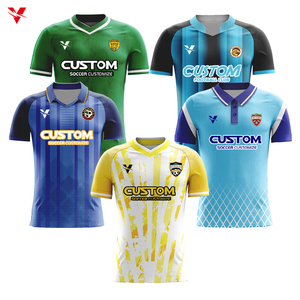 Camiseta bordada de sublimación personalizada, camiseta de fútbol retro de poliéster, camiseta blanca de fútbol para adultos, camiseta de fútbol de entrenamiento, camiseta de fútbol para adultos, camiseta de fútbol para adultos, camiseta blanca - Product Image 1