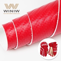 Gants en cuir microfibre avec motif en fibre de carbone Matériau polyvalent pour chaussures de hockey Sacs Vêtements Golf