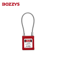 Cadenas de sécurité OEM/ODM avec câble de verrouillage en acier inoxydable pour étiquetage industriel