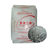 Résine GPPS vierge Secco 152P, granulés de polystyrène à flux de fusion moyen, GPPS double grade transparent bleu pour moulage par injection