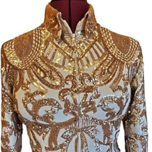 Chaqueta de equitación ecuestre personalizada de alta calidad, camisa de espectáculo, chaqueta de espectáculo, camisas de competición ecuestre profesional - Product Image 1