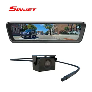 Sinjet Rearview Dash Cam Wide 1080P Auto Cam 8.2 Inch Full Screen H8 Mirror Car Recorder Stream Media Car DVR For Mazda Linux