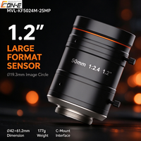 Objectif de vision industrielle FA MVL-KF5024M-25MP 50mm F2.4 à ouverture manuelle, haute résolution 25MP, focale fixe, compact