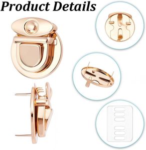 Pcs Round Purse Locks Gold <b>Metal</b> Iron Tuck Catch Buckle Fasteners Clasp <b>Wallet</b> Buckle - Product Image 6