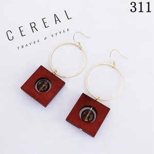 Mjjc — boucles d'oreilles en bois cristal, bijoux décoratifs en hénide fille, cheveux noirs, goutte, 2021 - Product Image 6