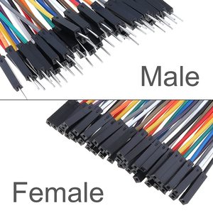 חוטי מגשר 40pin זכר לנקבה, 40pin זכר לזכר, 40pin נקבה לנקבה בשלל צבעים דופונט חוט לarduino מותג: DiGiYe - Product Image 5
