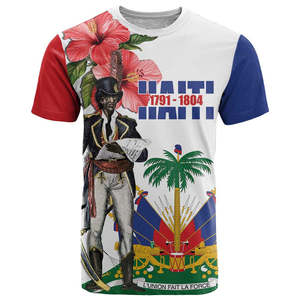 T-Shirt haizi giorno dell'indipendenza <span class=keywords><strong>la</strong></span> prima repubblica <span class=keywords><strong>nera</strong></span> dal 1804 popolo haitiano orgoglio giorno dell'indipendenza per gli uomini - Product Image 3