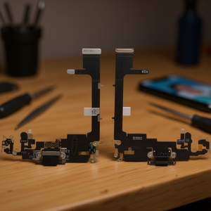 Cavo flessibile di ricarica Lightning originale per iPhone 11 Pro con connettore microfono, parte di ricambio - Product Image 3