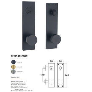 Poignée de porte de placard et de tiroir en cuivre pur américain, motif vintage, finition or 24K - Product Image 1