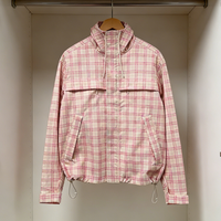 Blouson Bomber Personnalisé Imperméable à Capuche Entièrement Imprimé à Carreaux avec Fermeture Éclair en Nylon Coupe-Vent pour Homme – Conception Fabricant de Vêtements